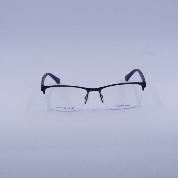 Tommy Hilfiger TH1528 0PJP 00 Eyeglasses Blue 56mm Rectangle Frame - Picture 4 of 11
